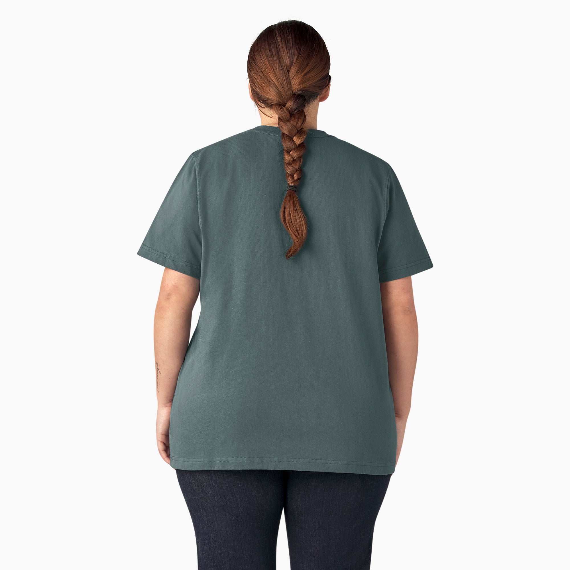 Women's Plus Heavyweight Short Sleeve Pocket T-Shirt - Image 2