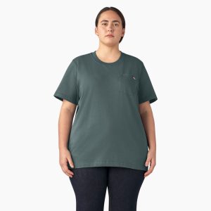 Women's Plus Heavyweight Short Sleeve Pocket T-Shirt