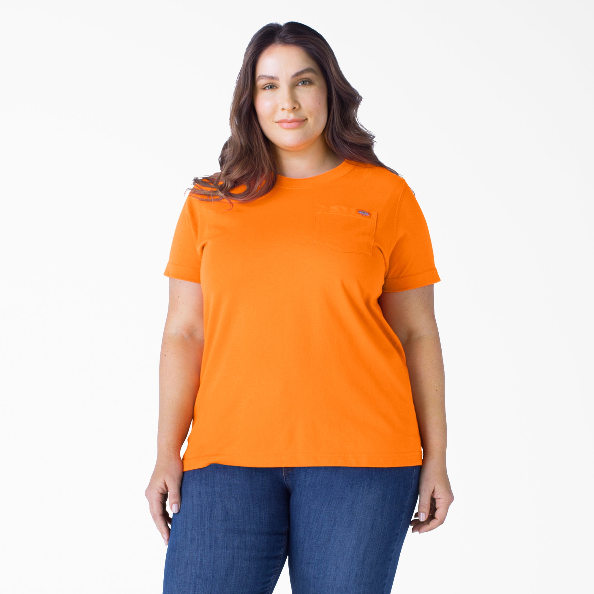 Women's Plus Heavyweight Short Sleeve Pocket T-Shirt