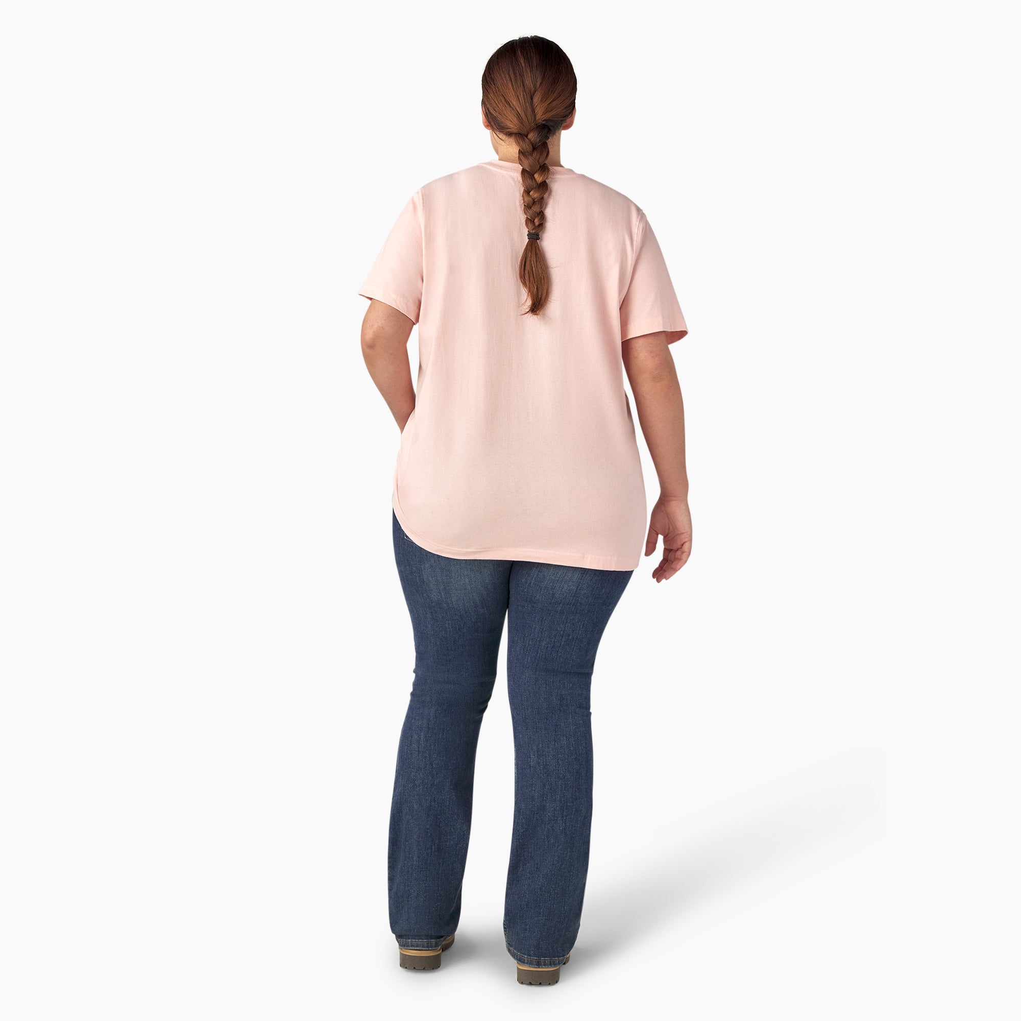 Women's Plus Heavyweight Short Sleeve Pocket T-Shirt - Image 6
