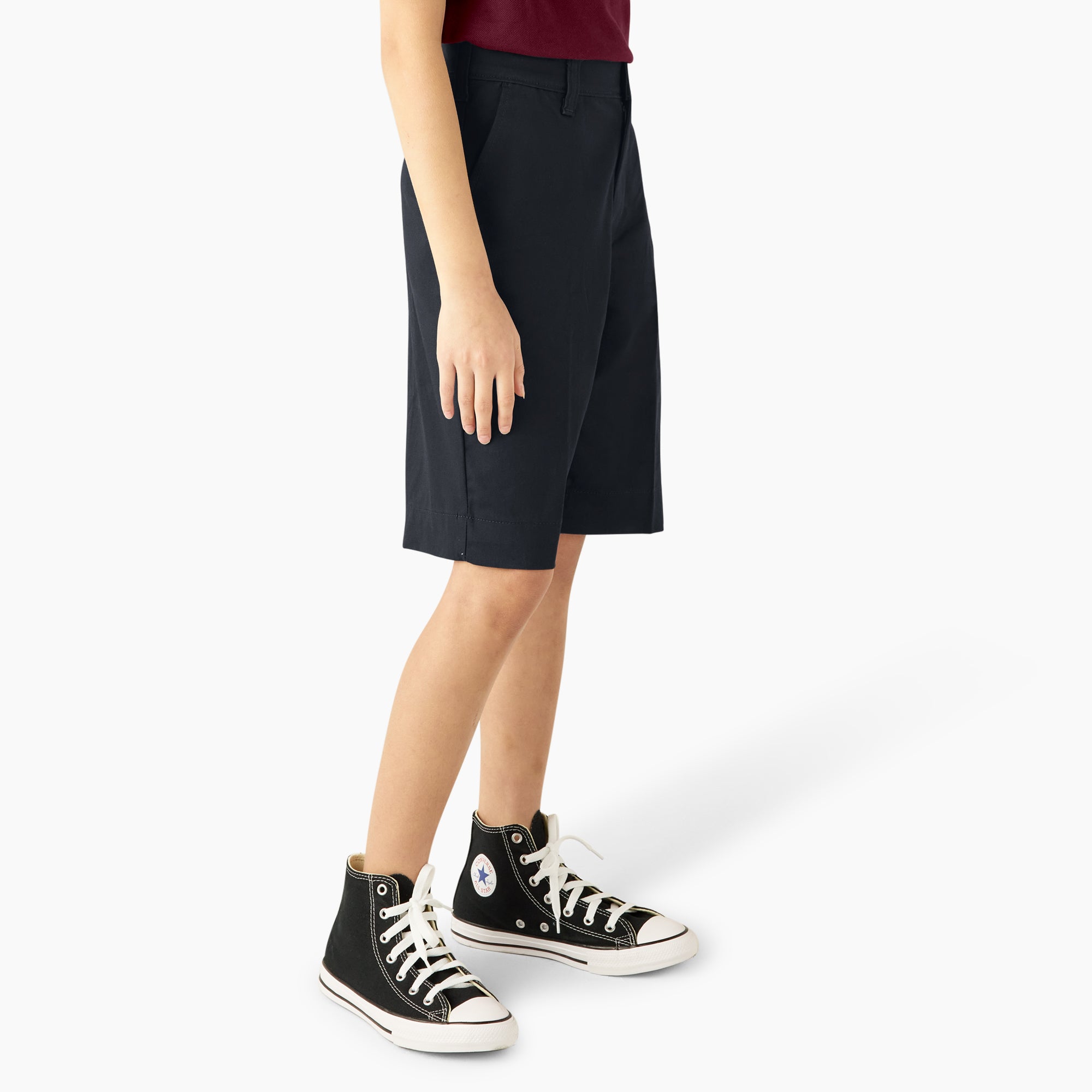 Girls' Classic Fit Bermuda Shorts. 4-20 - Image 3