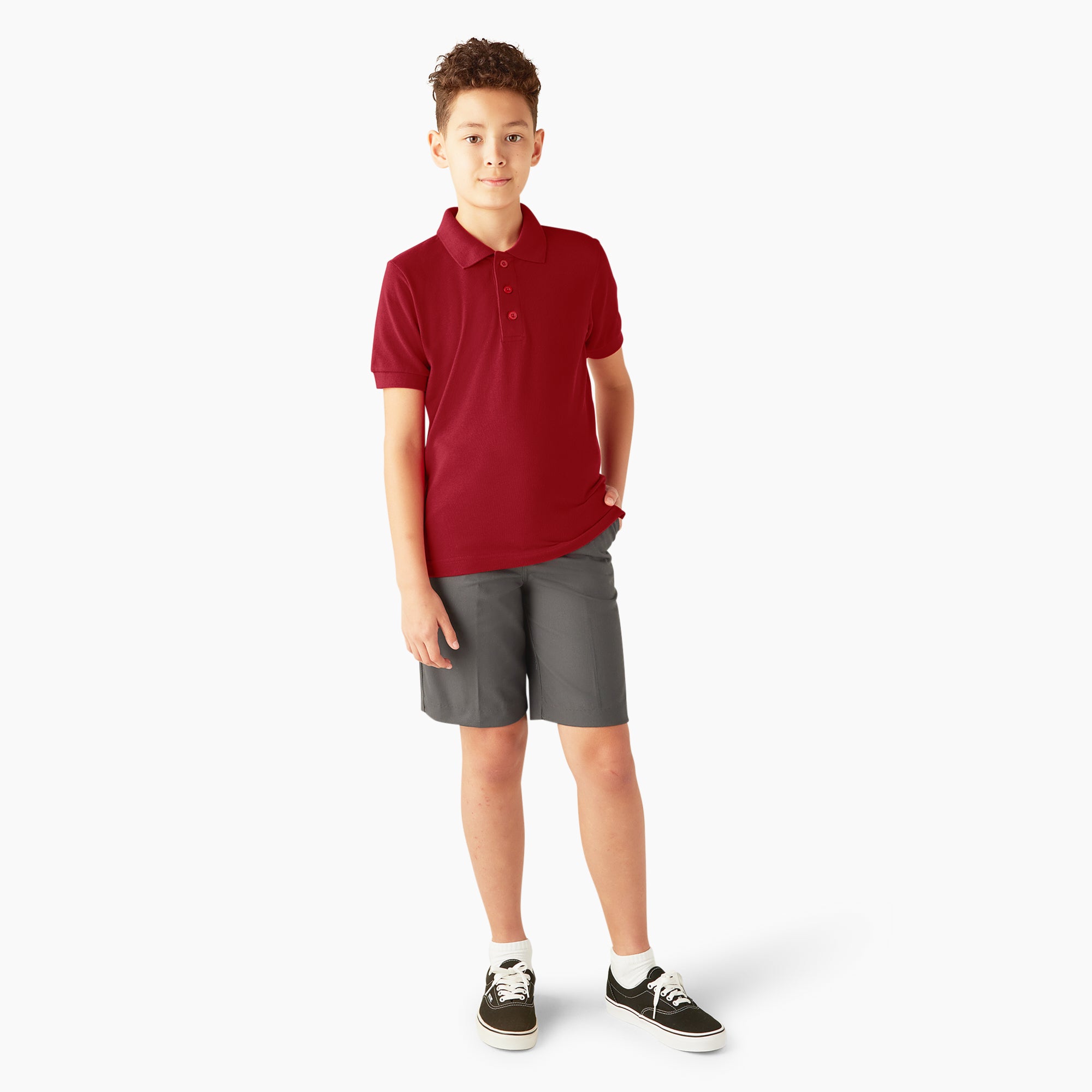 Kids' Piqu?? Short Sleeve Polo - Image 4