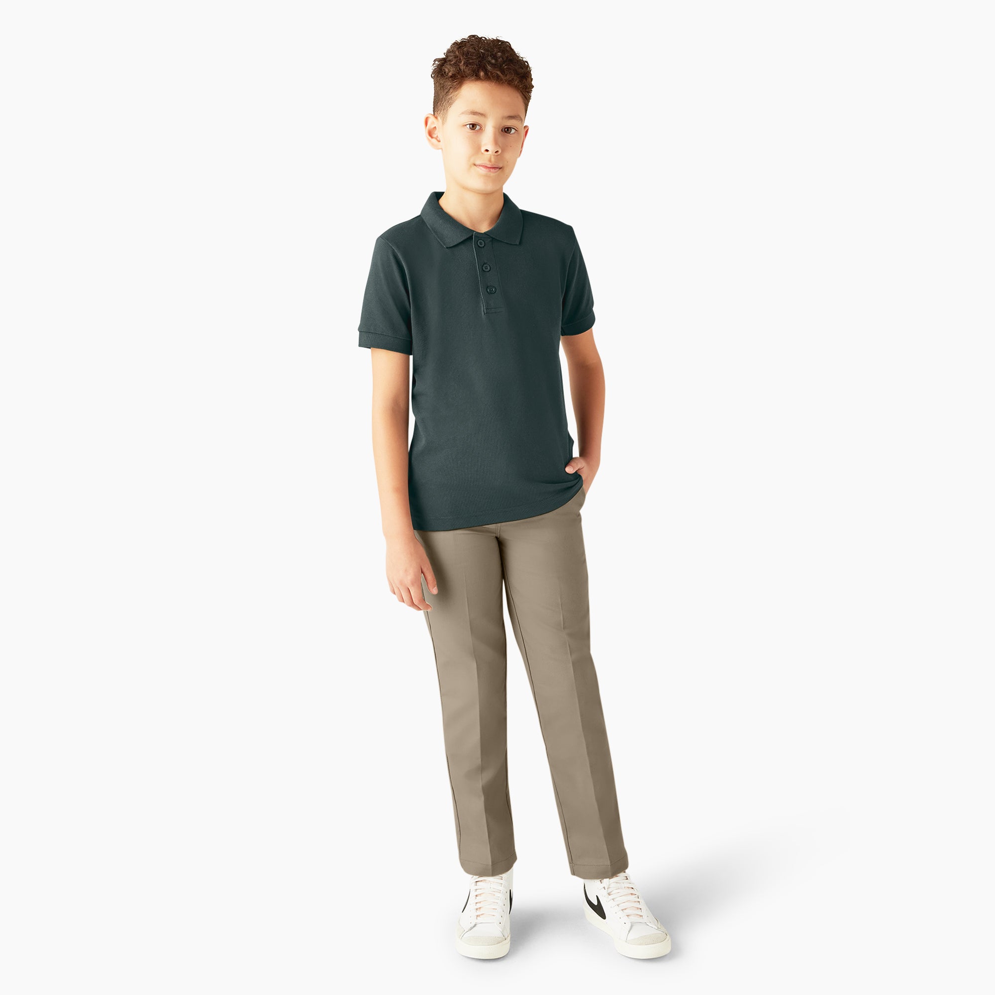 Kids' Piqu?? Short Sleeve Polo - Image 4