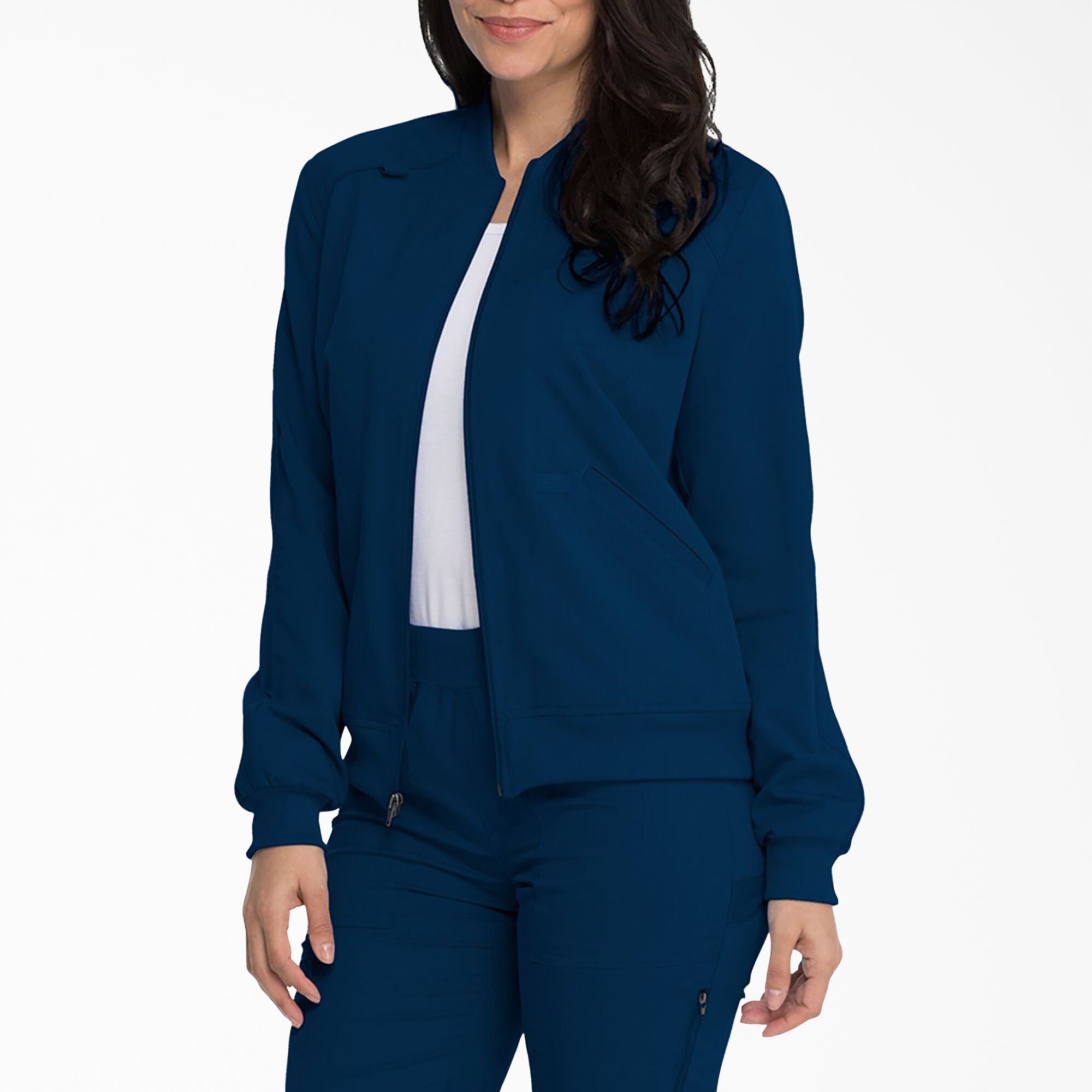 Women's Balance Zip Front Scrub Jacket - Image 3