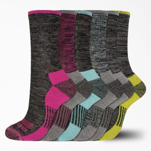 Women's Moisture Control Free Run Crew Socks. Size 6-9. 6-Pack