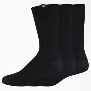 Dickies Label Crew Socks. Size 6-12. 3-Pack