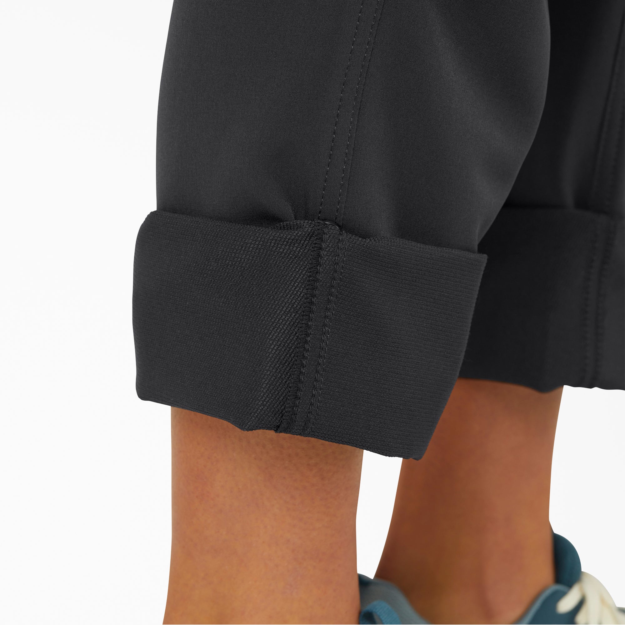 Women's Cooling Relaxed Straight Fit Roll-Up Pants - Image 4