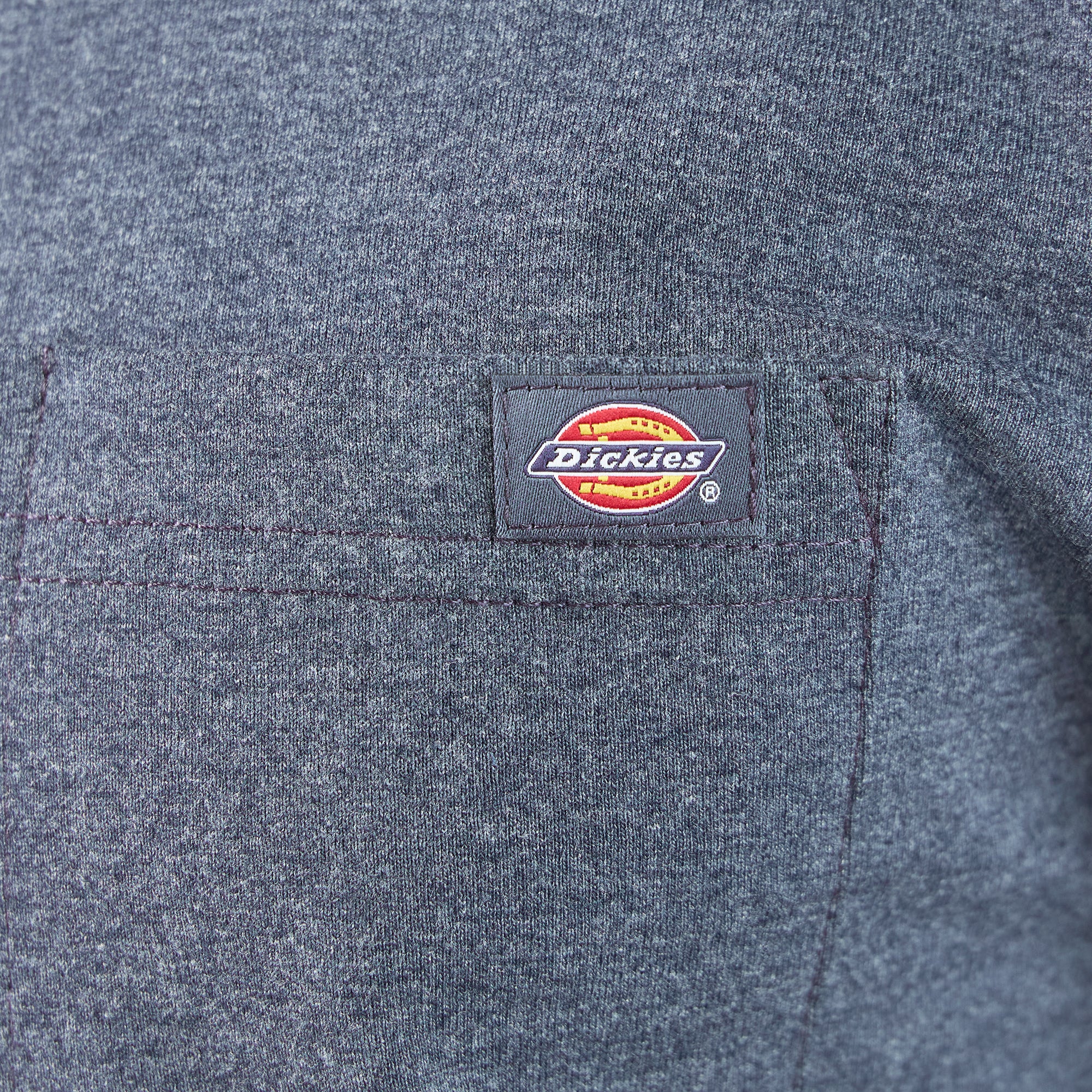 Heavyweight Heathered Long Sleeve Pocket T-Shirt - Image 6