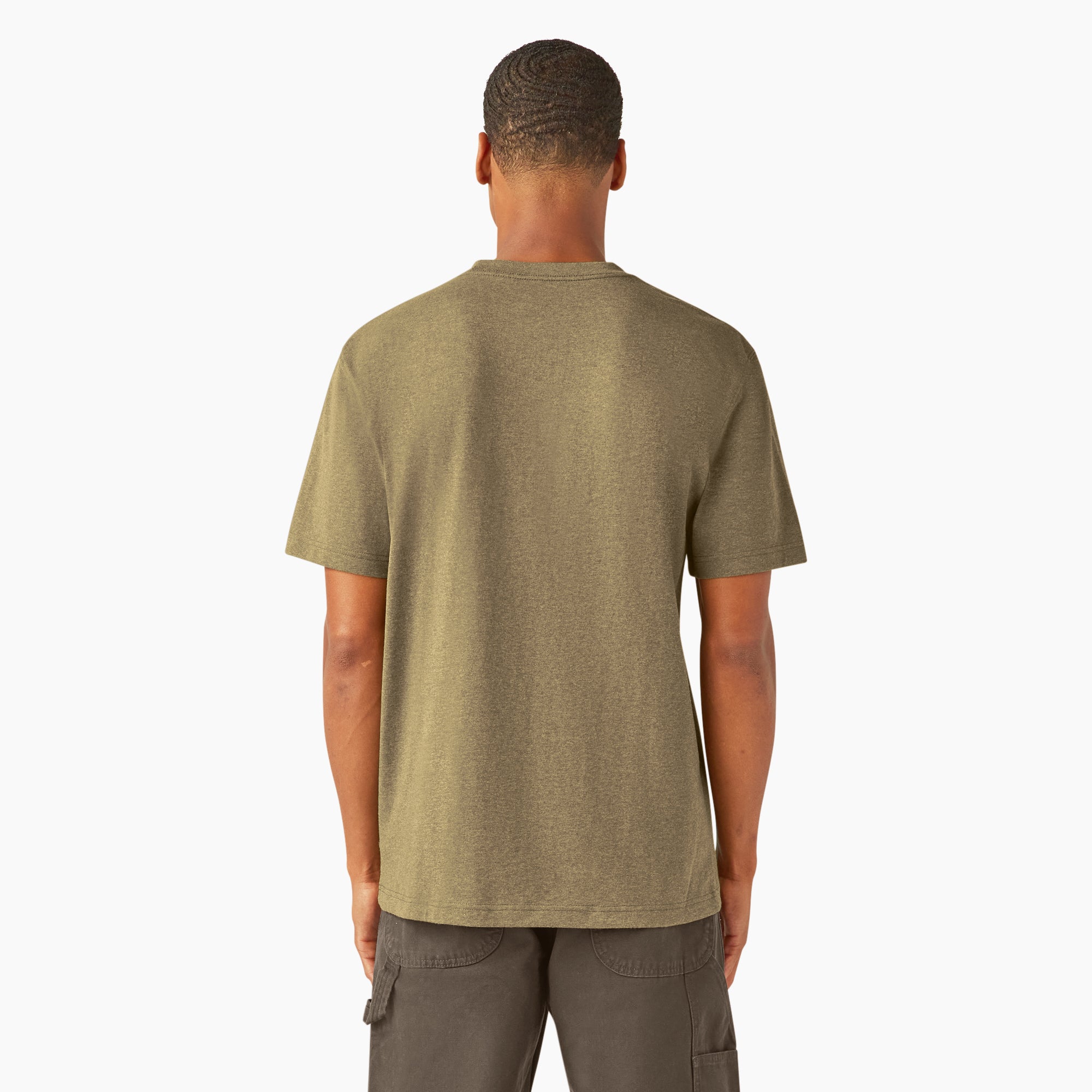 Heavyweight Heathered Short Sleeve Pocket T-Shirt - Image 2