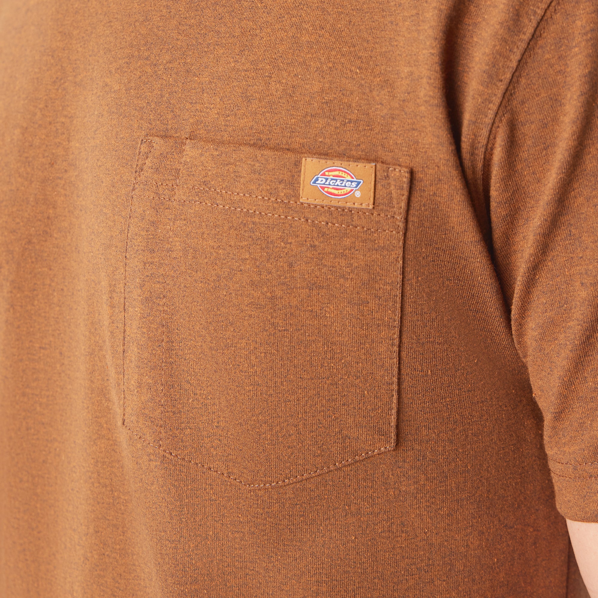 Heavyweight Heathered Short Sleeve Pocket T-Shirt - Image 6