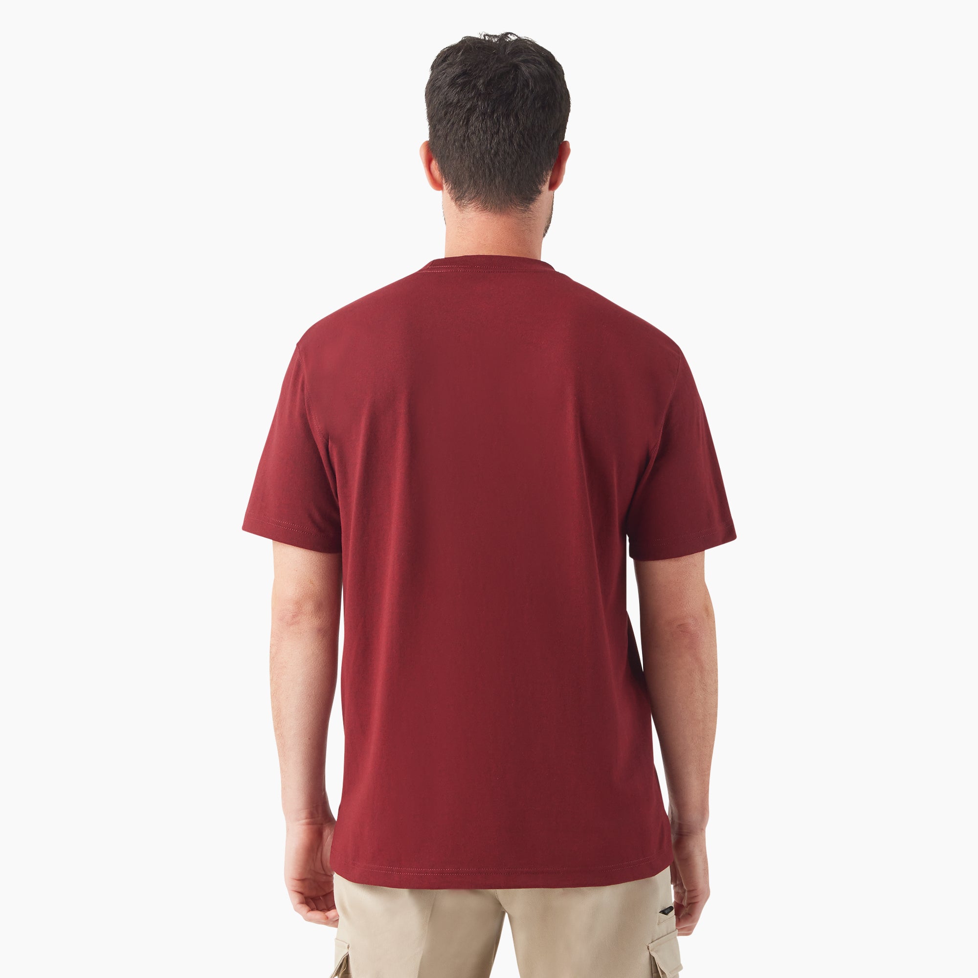 Heavyweight Heathered Short Sleeve Pocket T-Shirt - Image 2